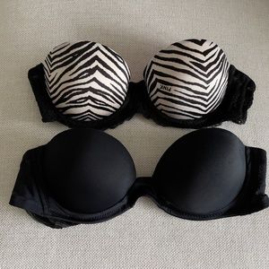 Set of 2 Victoria's Secret stapless bras size 32B